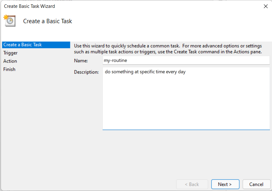 windows task scheduler