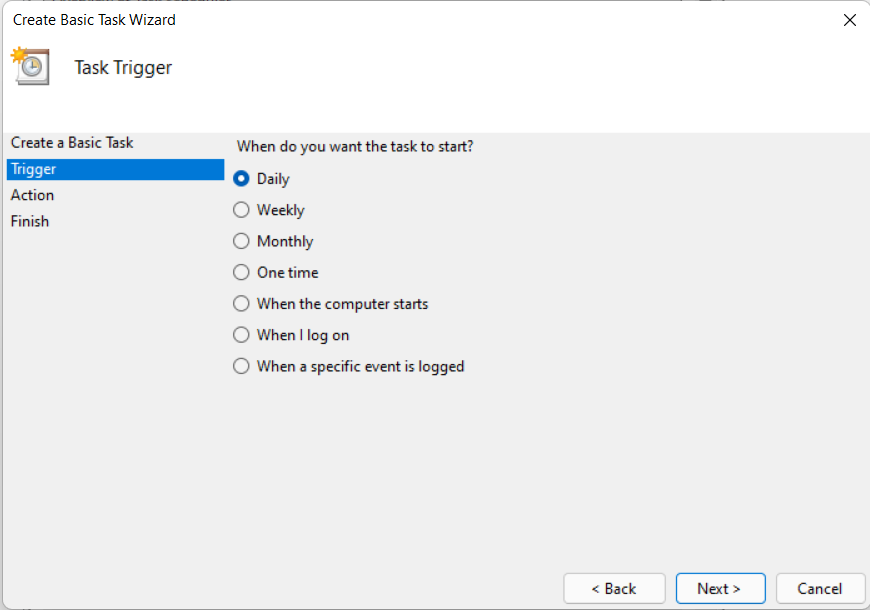 windows task scheduler